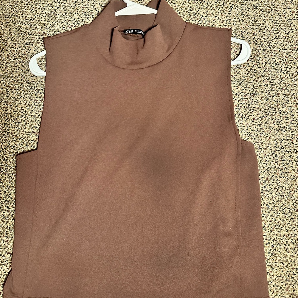 Zara crop turtleneck top